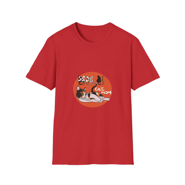 Cat Mom Graphic T-Shirt — Cute Calico Cats Illustration Neko neko