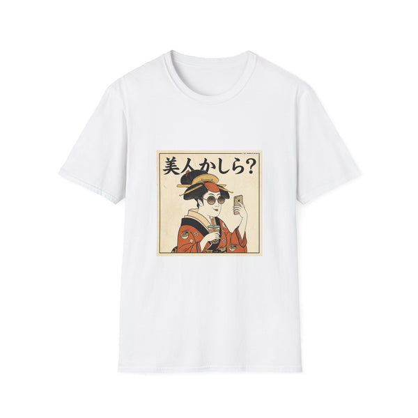 Geisha Selfie T-Shirt – 美人かしら? Vintage Ukiyo-e Style Tee