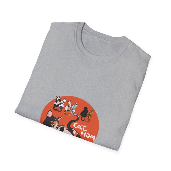 Cat Mom Graphic T-Shirt — Cute Calico Cats Illustration Neko neko