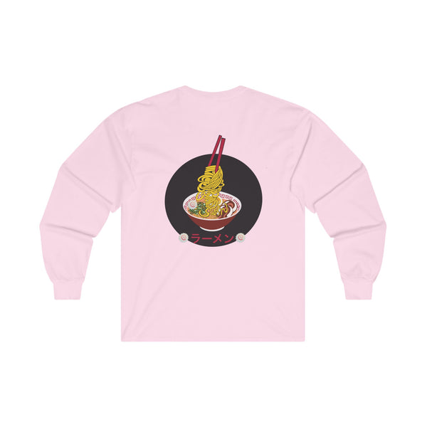 Unisex Ultra Cotton Long Sleeve Tee Ramen ラーメン back print