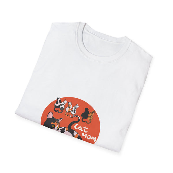 Cat Mom Graphic T-Shirt — Cute Calico Cats Illustration Neko neko