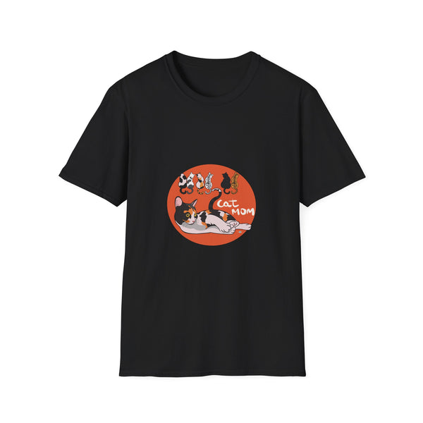 Cat Mom Graphic T-Shirt — Cute Calico Cats Illustration Neko neko