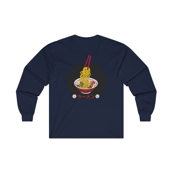 Unisex Ultra Cotton Long Sleeve Tee Ramen ラーメン back print