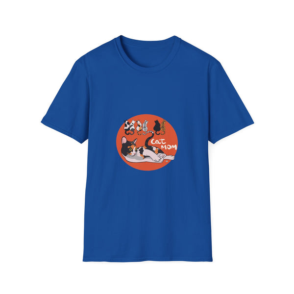Cat Mom Graphic T-Shirt — Cute Calico Cats Illustration Neko neko