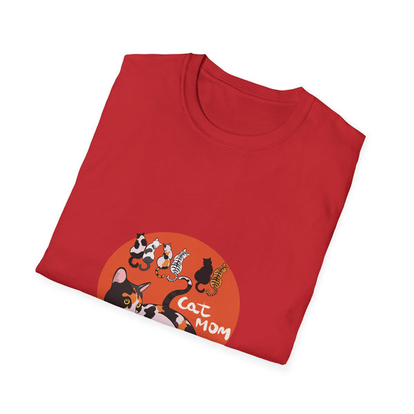 Cat Mom Graphic T-Shirt — Cute Calico Cats Illustration Neko neko
