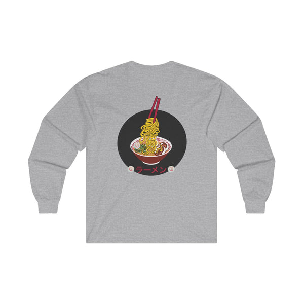 Unisex Ultra Cotton Long Sleeve Tee Ramen ラーメン back print