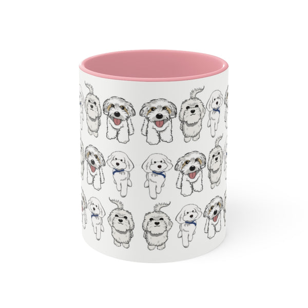 Accent Mug Sacco's love friend dogs design 2022