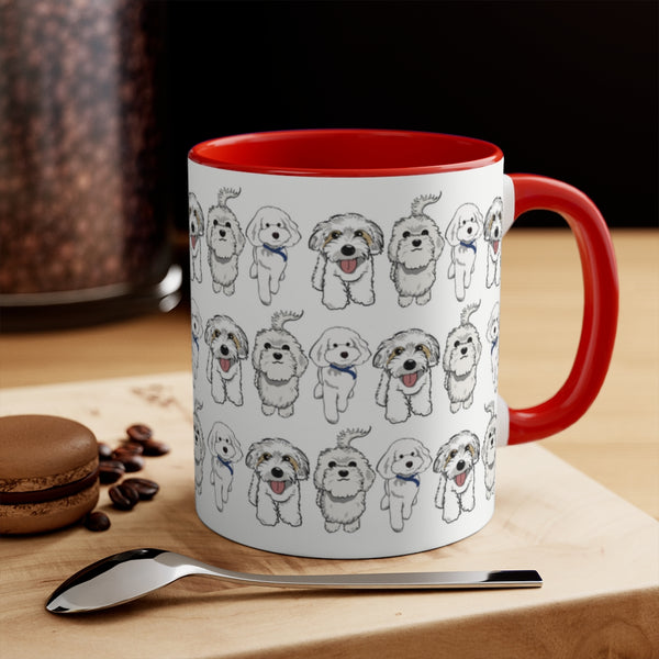 Accent Mug Sacco's love friend dogs design 2022