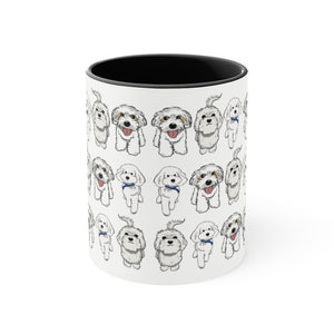 Accent Mug Sacco's love friend dogs design 2022