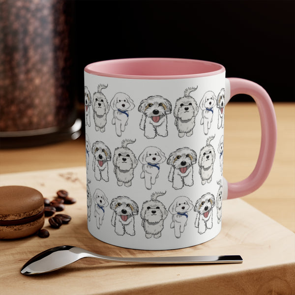 Accent Mug Sacco's love friend dogs design 2022